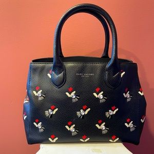 Marc Jacobs limited edition tulip handbag. Black with tulip pattern